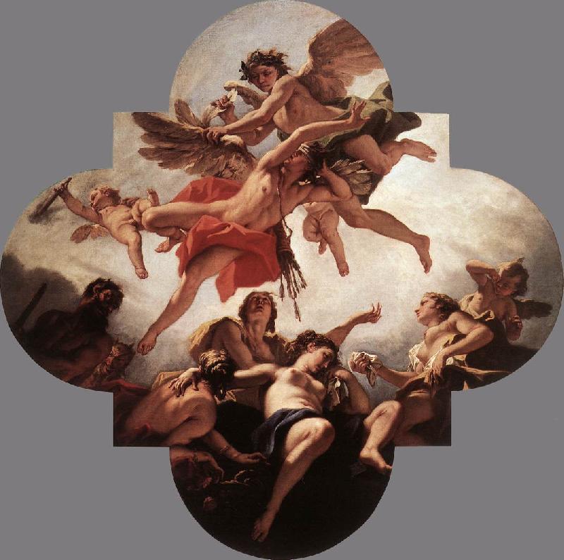 RICCI, Sebastiano The Punishment of Cupid oil painting image